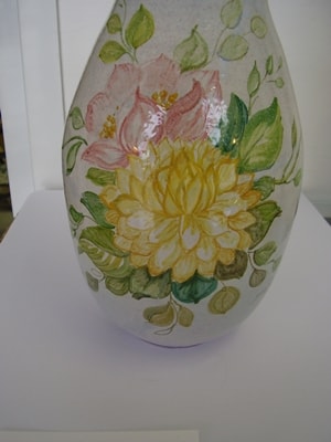 Albisola ceramics by Francesco Guarino - Restorations - Vase restored